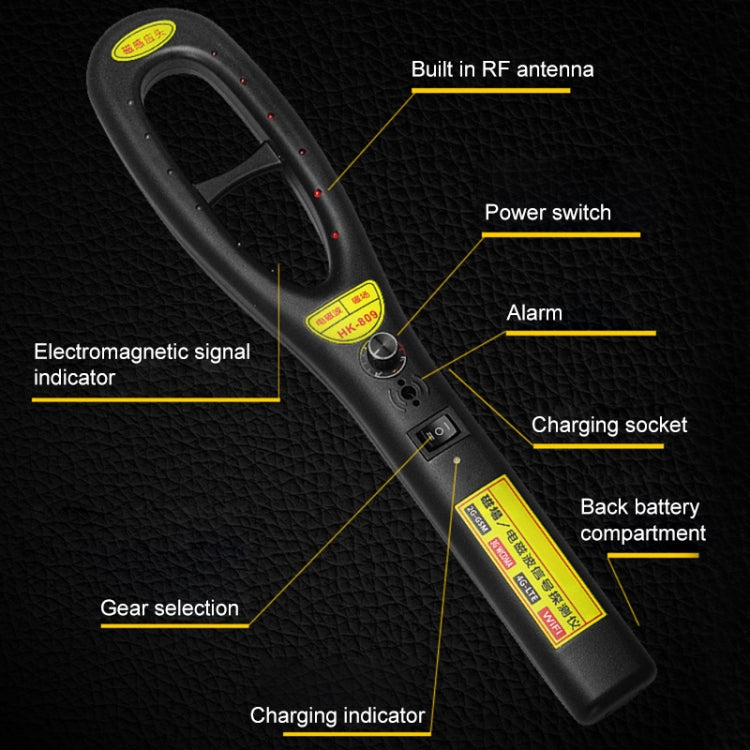 HK-809 High Sensitivity GPS Magnetic Field Electromagnetic Wave Wireless Signal Detector HK-809 High Sensitivity GPS Magnetic Field Electromagnetic Wave Wireless Signal Detector